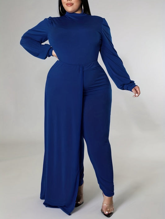 Plus Size Fitted Jumpsuit